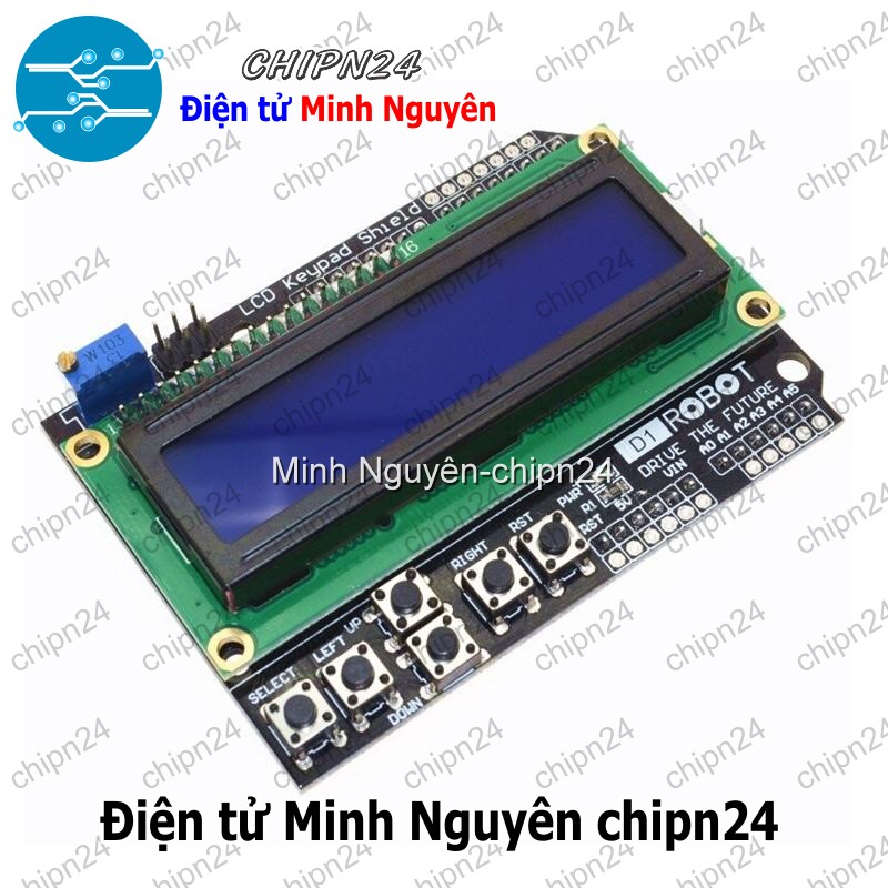 [1 cái] (N12) LCD 1602 Keypad Shield For Arduino - HH001003