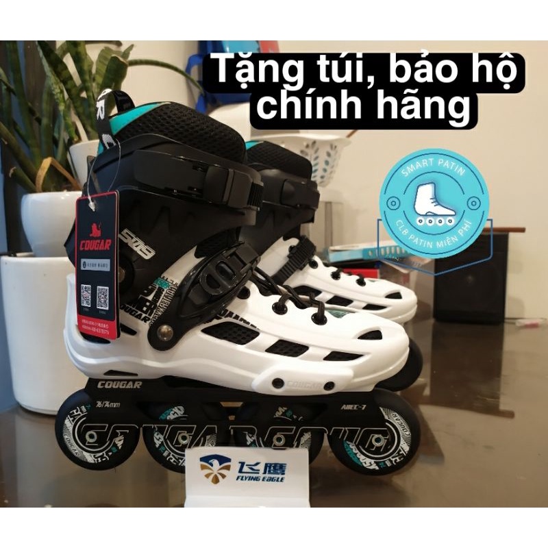 Giày Patin Cougar B509 màu trắng thời thượng, cao cấp