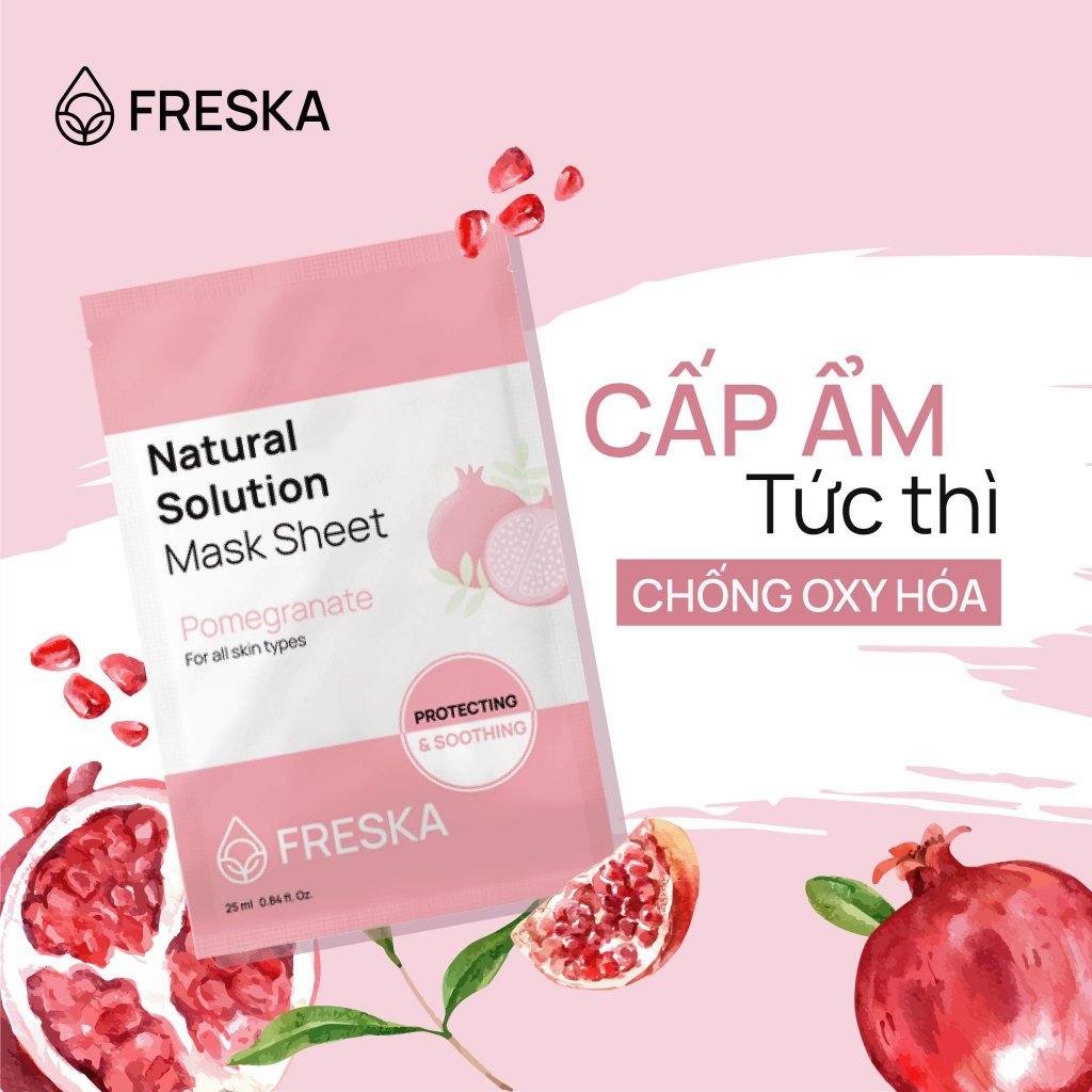 Mặt nạ giấy NATURAL SOLUTION MASK SHEET 25ml - FESKA MASK SHEET