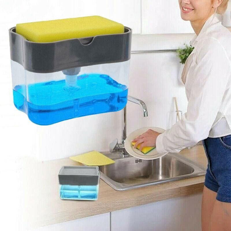 [HCM]Hộp Xà Phòng Rửa Chén Nhấn Để Tạo Bọt