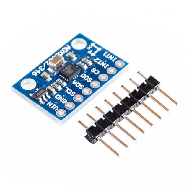 Module cảm biến gia tốc gy-346 adxl346 giao tiếp iic i2c spi