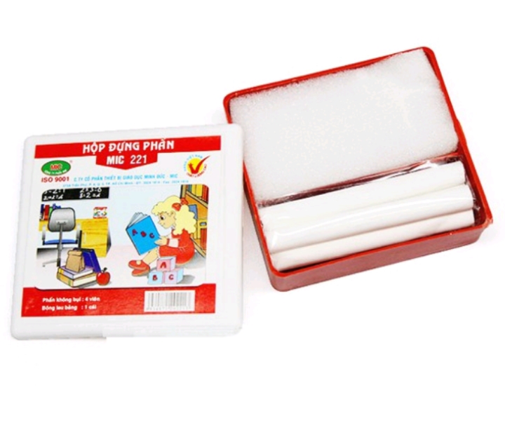 HỘP ĐỰNG PHẤN MIC 221 (TẶNG KÈM PHẤN VÀ KHĂN LAU BẢNG)