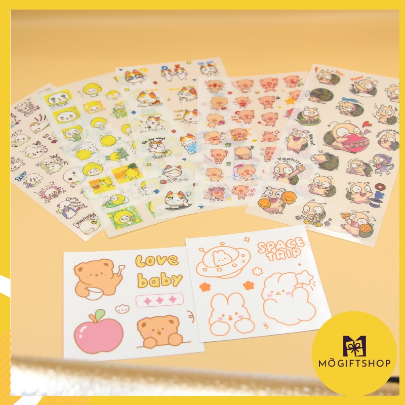 Sticker chống nước hình dán cute