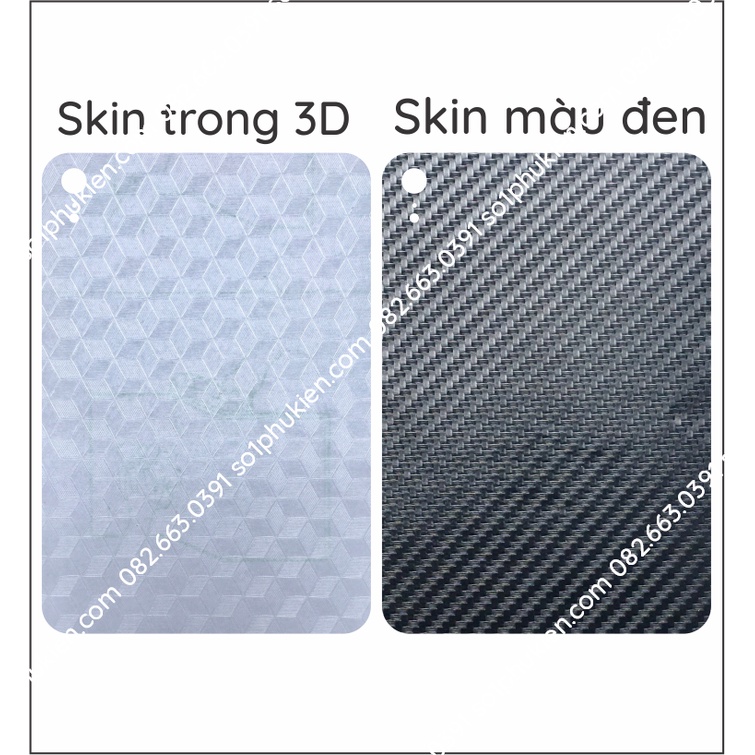 Miếng dán mặt lưng skin carbon iPad Mini 2021
