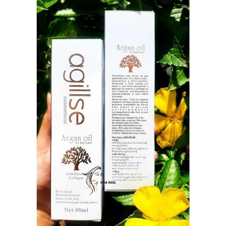 Tinh dầu siêu dưỡng tóc Agillse Argan Oil 80ml