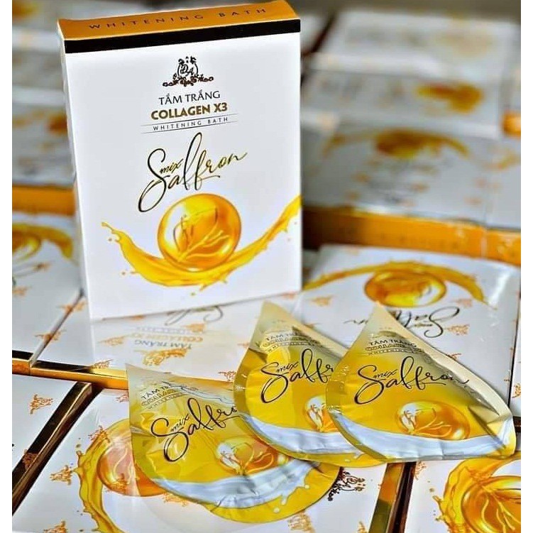 Tắm Trắng Collagen X3 Mix Saffron