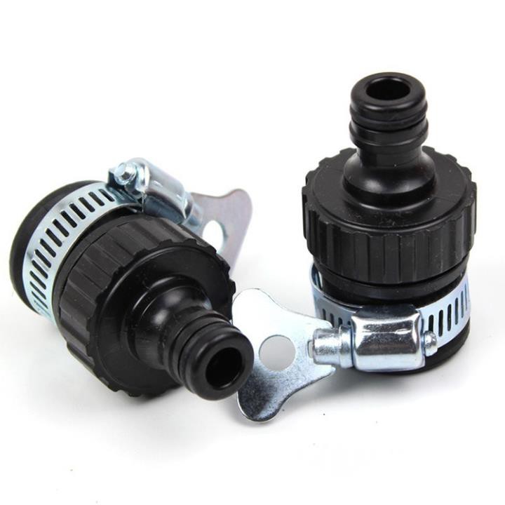 [HCM]Khớp chờ không ren Đầu nối nhanh 16 có đai siết Khớp nối nhanh từ vòi nước phụ kiện vòi tưới cây dây xịt rửa