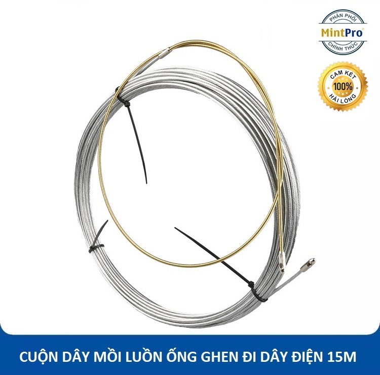 Dây mồi cáp lụa luồn ống ghen đi dây điện - Cuộn 15m
