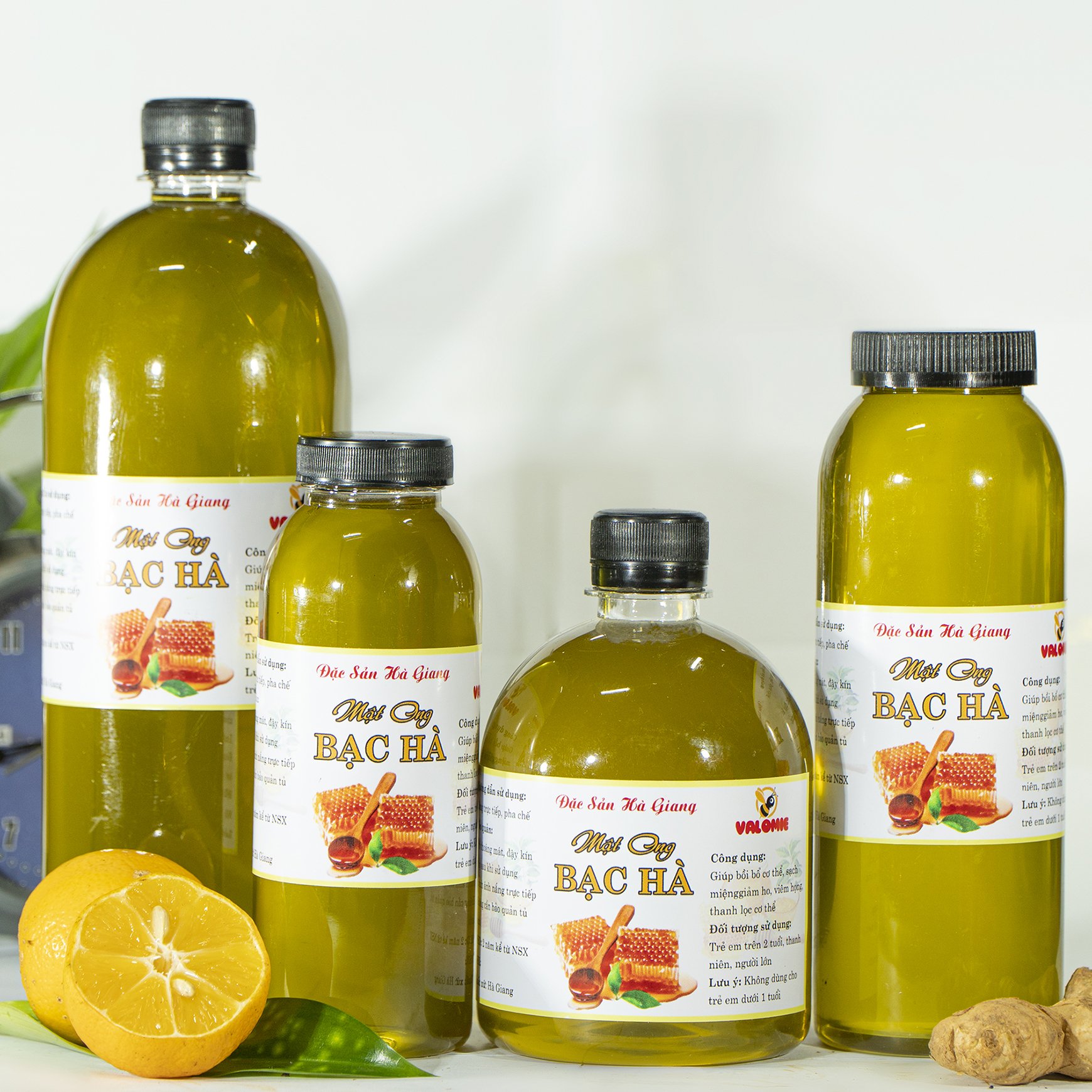 Mật Ong Hoa Bạc Hà  chai 500 ml VALOMEE