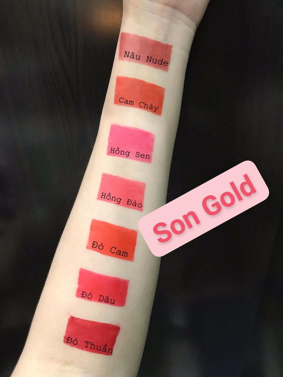 [HCM]Combo 10 Son Gold bền màu son cực chuẩn
