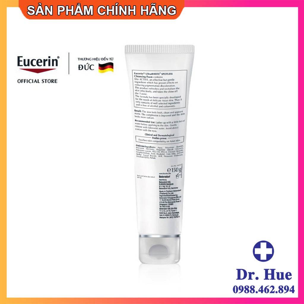Sữa Rửa Mặt Eucerin UltraWhite+ Spotless Cleansing Foam 150g
