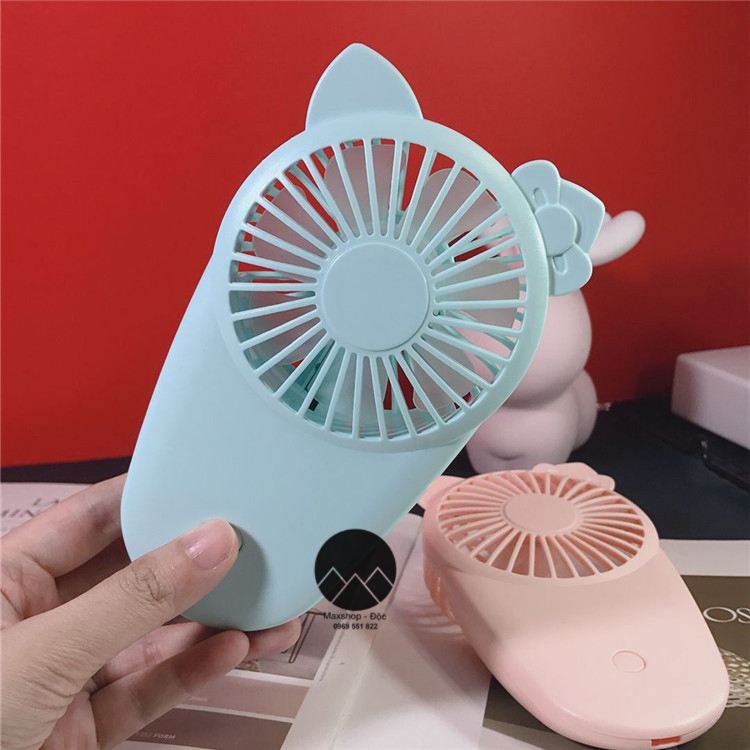 Quạt mini cầm tay tích điện Hello Kitty