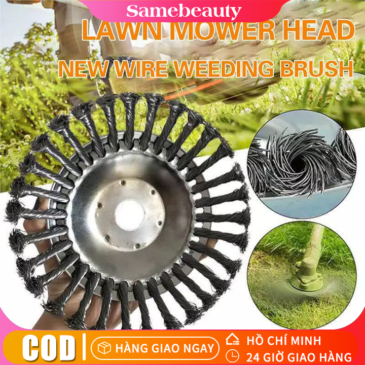 Lưỡi cắt cỏ dùi thép - lưỡi cắt cỏ dùng cho máy cắt cỏ - lưỡi cắt cỏ sợi thép uy tín, chất lượng - bàn chải cắt cỏ