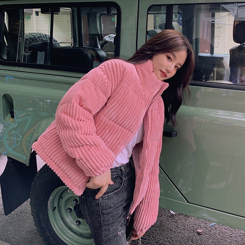 MS201 Áo phao nhung tăm siêu ấm hot trend