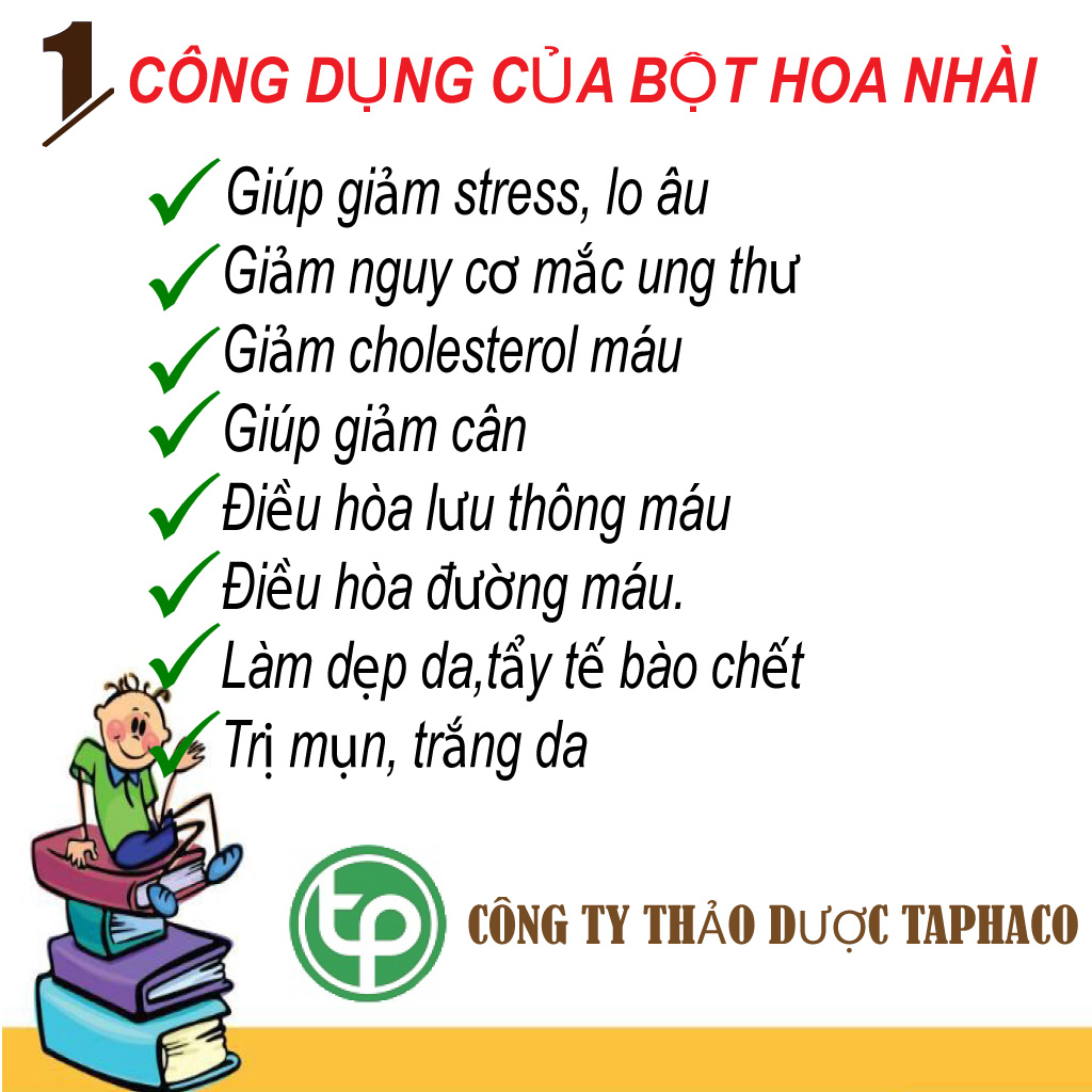 Bột hoa nhài nguyên chất 100g - tấn phát