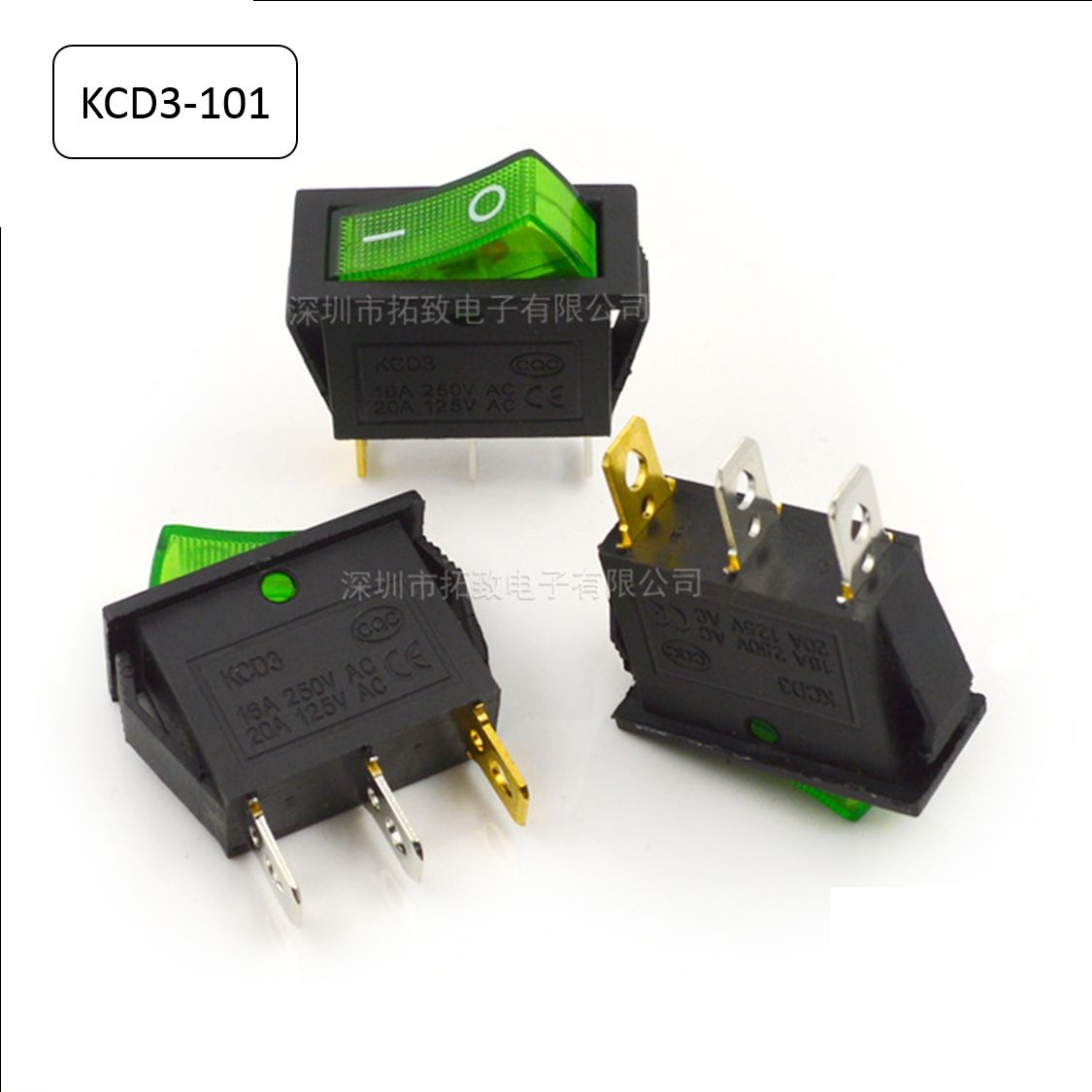 Công tắc bập bênh KCD3 16A-250v