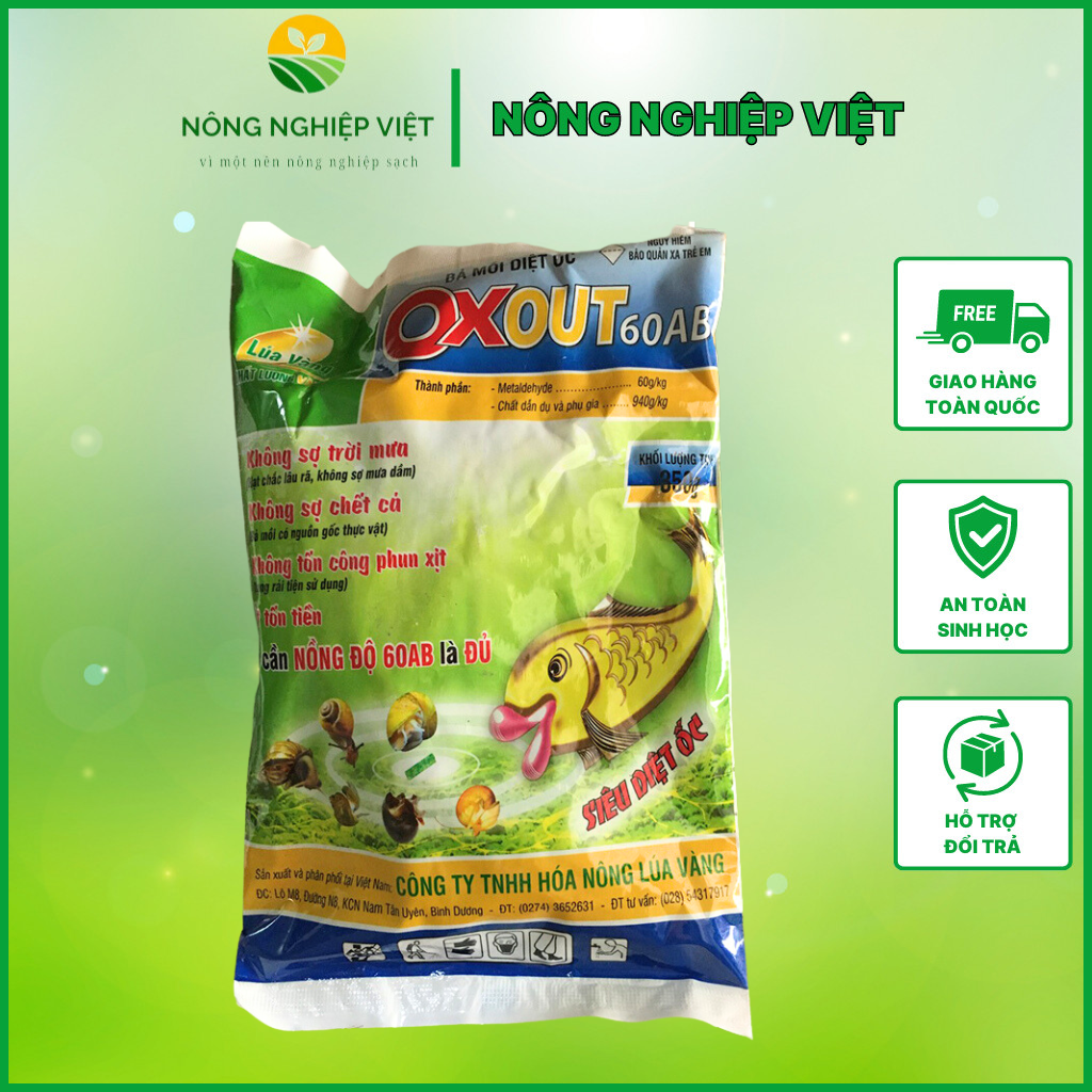 Bột diệt ốc sên, ốc bươu vàng, ốc xoắn toxbait gói 1kg