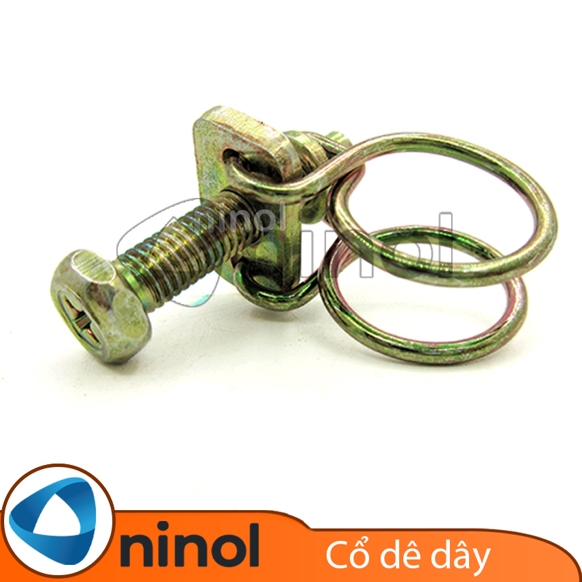 Cổ dê, đai siết , quai nhê 2 dây thép