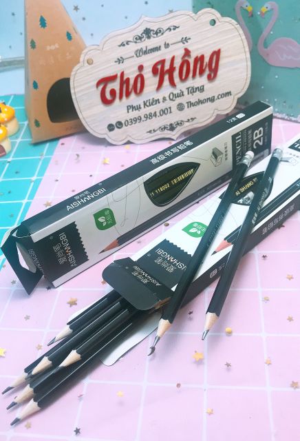 Bút chì 2B hộp 12 chiếc