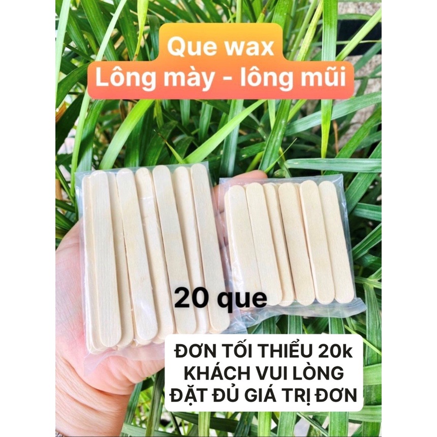 Que gỗ wax lông tay chân lông mũi mày