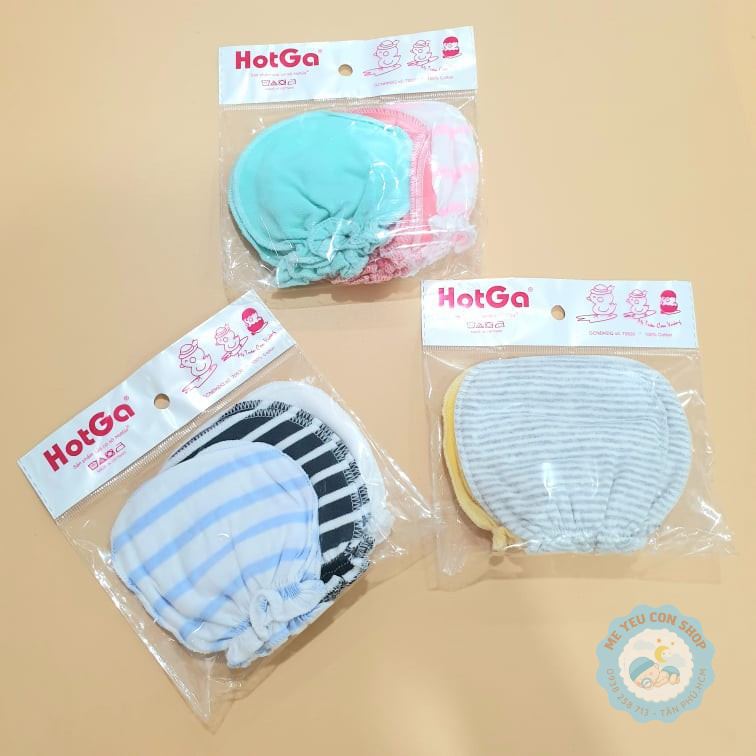 Set 3 Bao Tay Viền Thun Cho Bé Sơ Sinh HotGa - Form to cho bé 1 tháng +