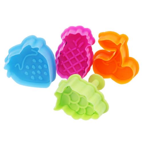 Bộ 4 khuôn làm bánh quy 3D hình quả