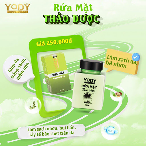 Bột Rửa Mặt thảo dược YODY White Phương Anh 100ML
