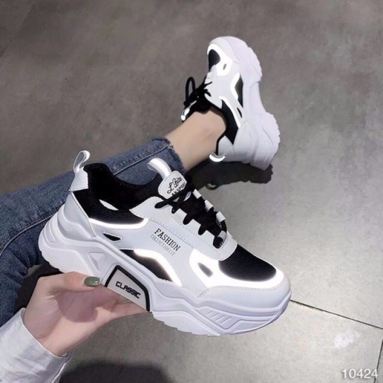 GIÀY THỂ THAO NỮ SNEAKER NỮ Phản quang Fashion mẫu mới giá rẻ