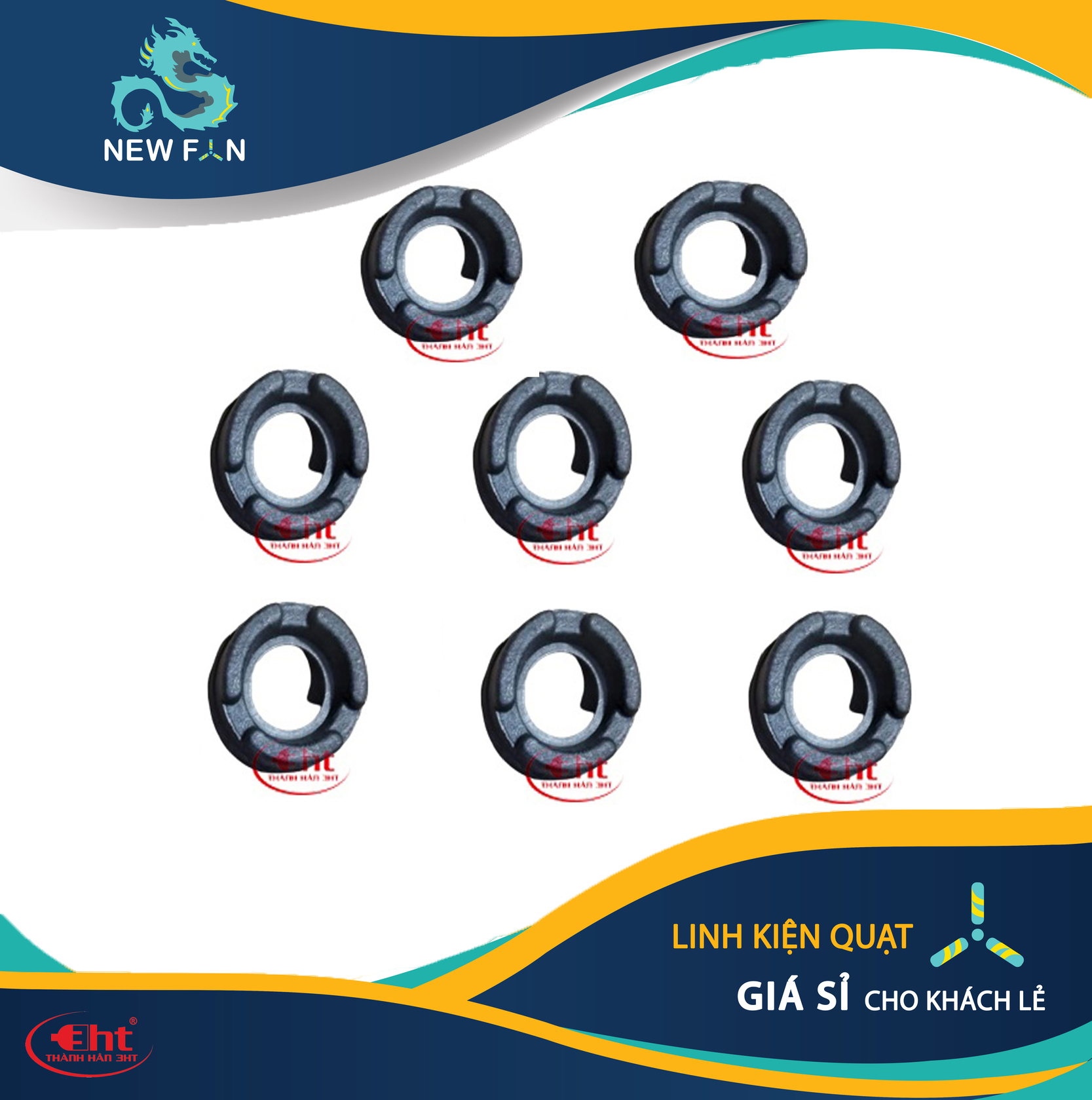 1 cặp Sơ Mi nhựa ép bạc đạn 608 cho moter