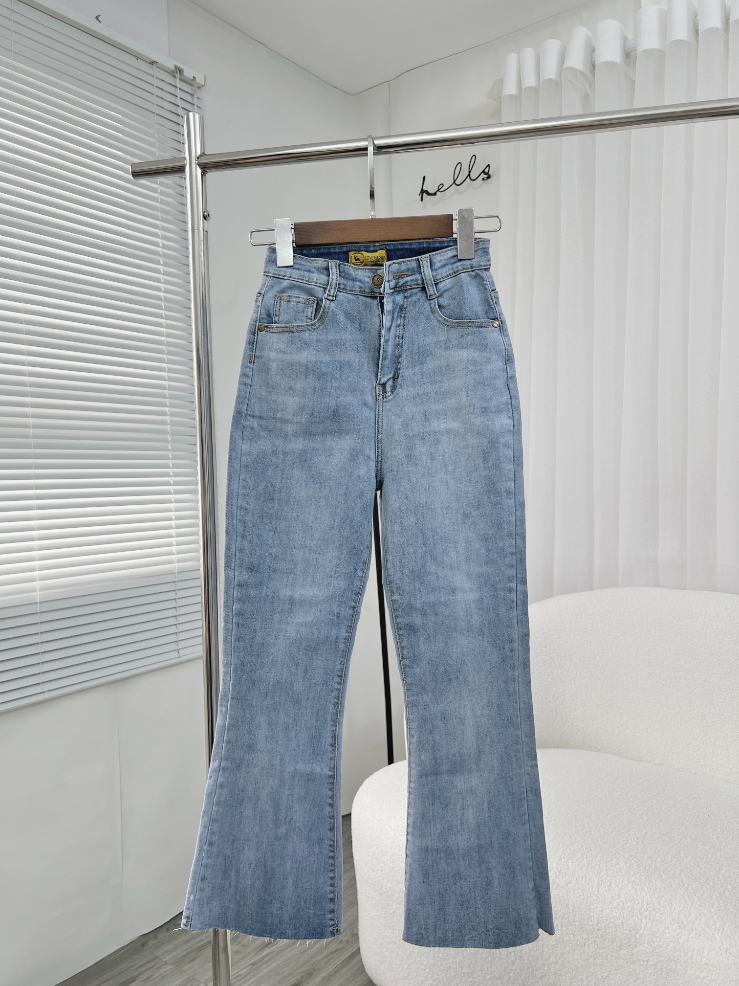 Quần Jean Ống Loe 9 Tấc (Dài 88cm) - Leda