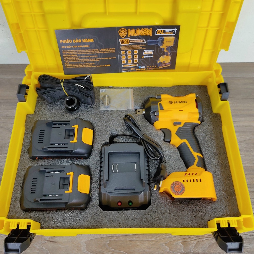 [CHÍNH HÃNG]  Máy siết bulong pin 21V HUKAN X4 Pro