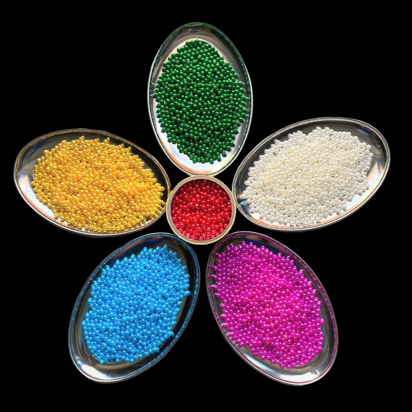100gr hạt cườm tròn 6mm