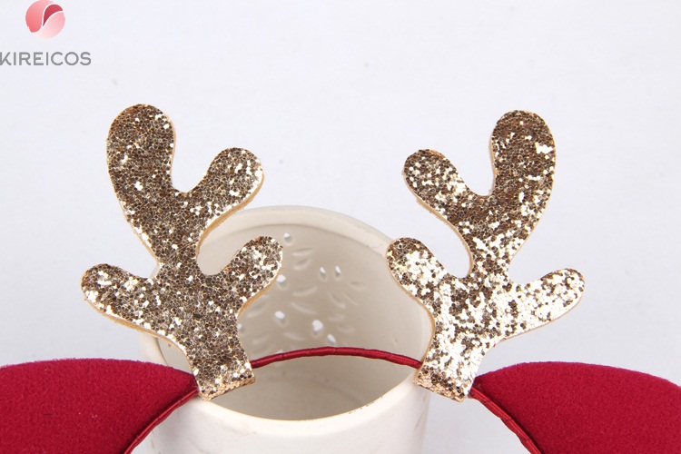 [HCM]Bờm Cài Tóc Noel Sừng Lấp Lánh Dễ Thương - kireicos