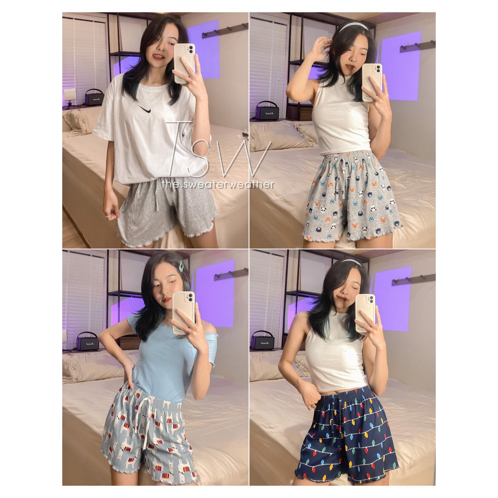 Quần đùi chất cotton Thái CUTE cho nữ
