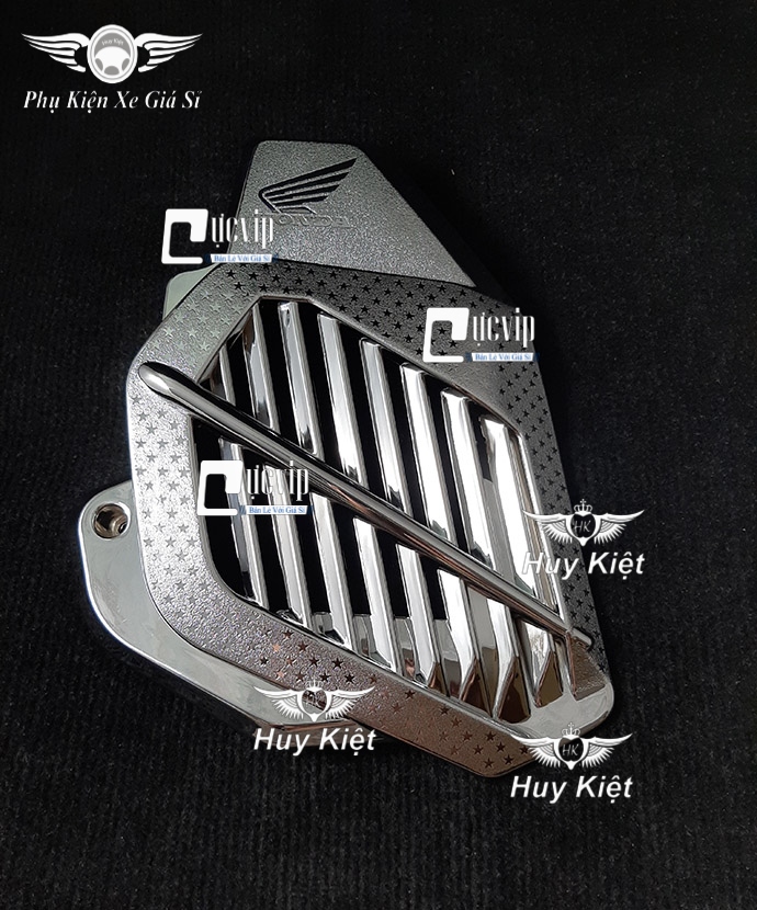 [HCM]Ốp Quạt Gió PCX 2014 - 2017 Xi Inox Mạ Crom MS3193