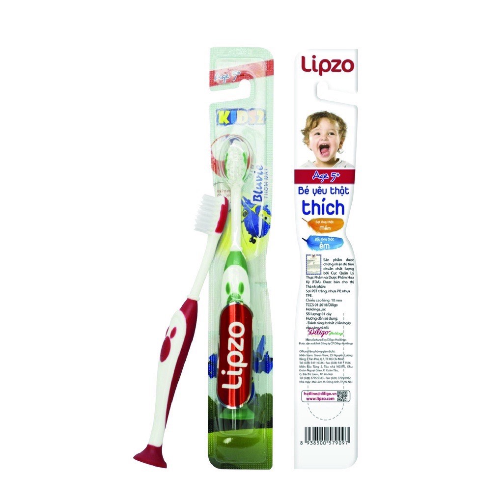 Combo 3 Bàn Chải Đánh Răng LIPZO Kid S2