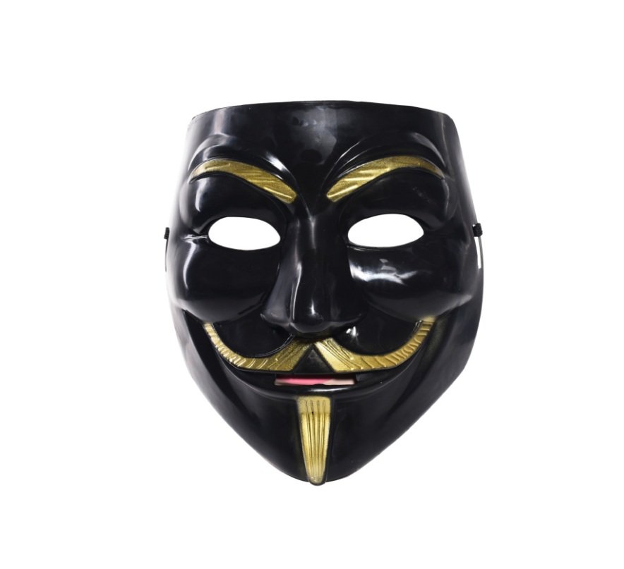 Mặt nạ Hacker mặt nạ Anonymous hóa trang (Trắng)