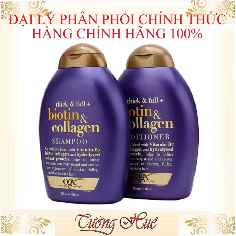 Dầu xả OGX Biotin & Collagen Thick & Full - 385ml