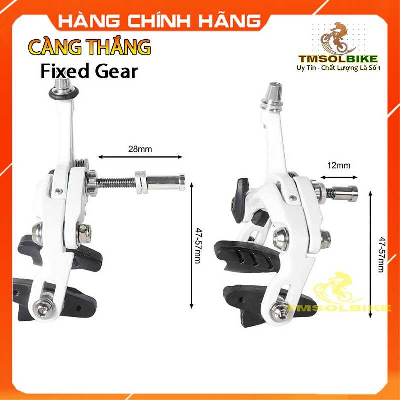 Bộ càng thắng nhôm xe đạp fixed gear, xe đạp cuộc