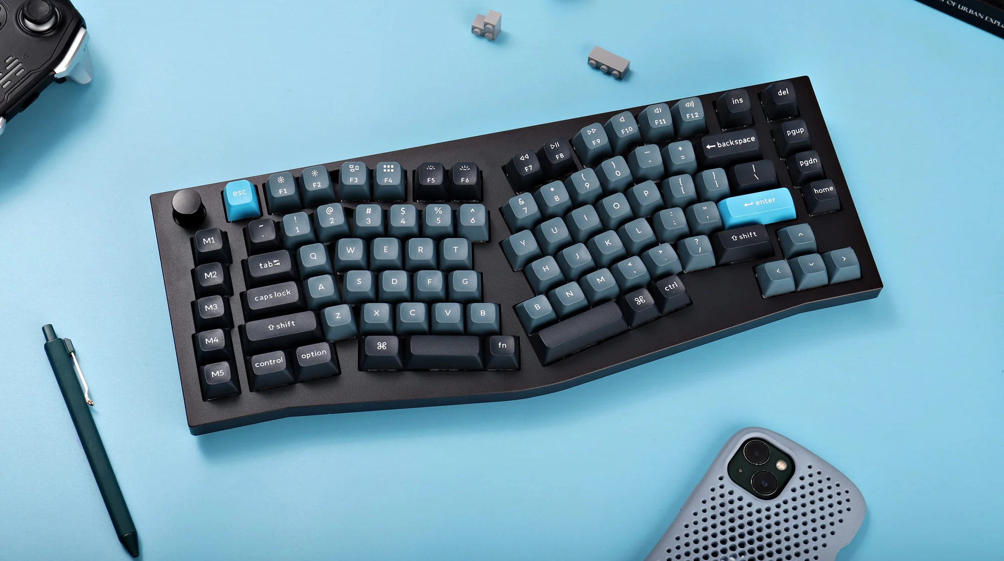 Bàn phím cơ custom keychron Q10 Pro Knob (ALICE LAYOUT) (Gasket Mount / RGB / Hotswap )