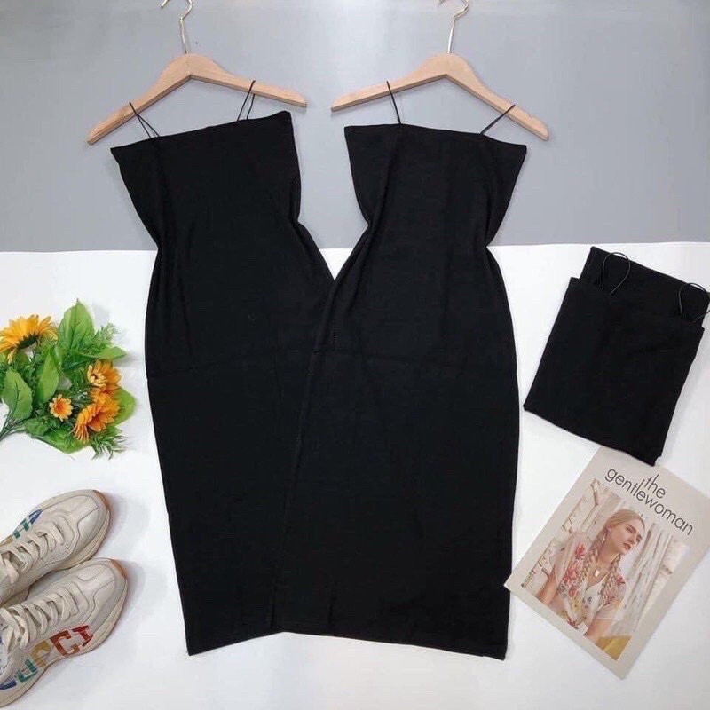 Váy hai dây body, đầm body