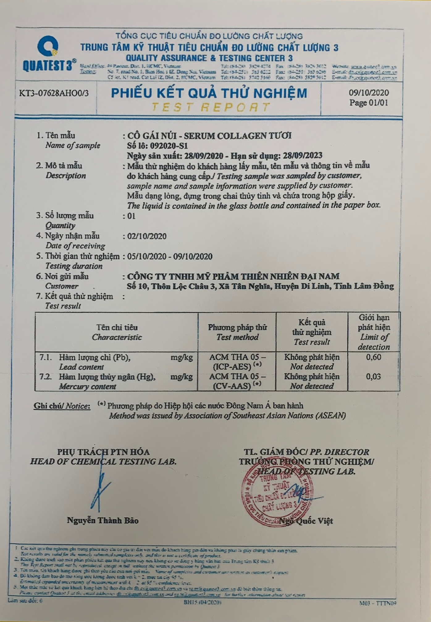 Serum colagen tươi cô gái núi