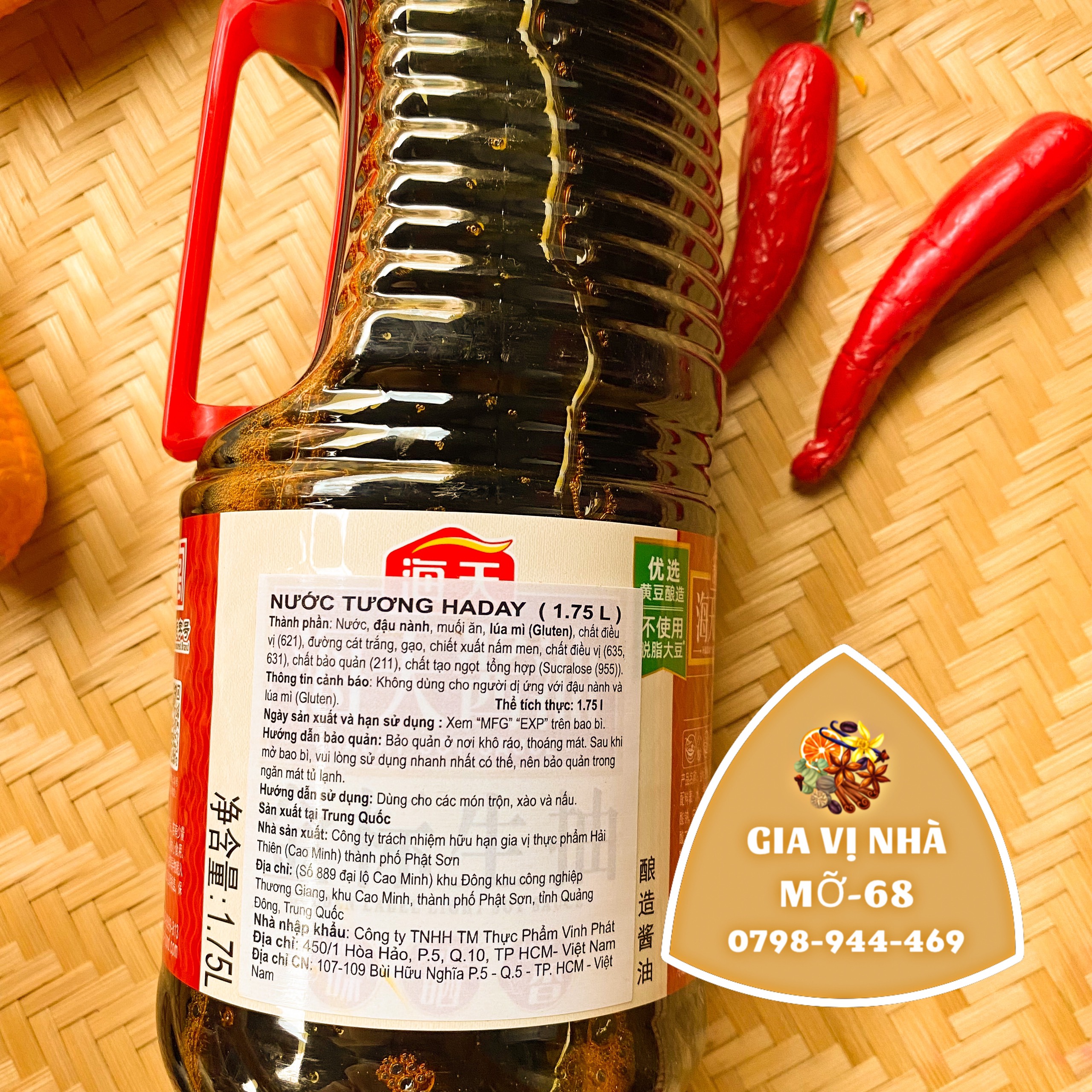 NƯỚC TƯƠNG HẢI THIÊN - BÌNH 1 LÍT 9