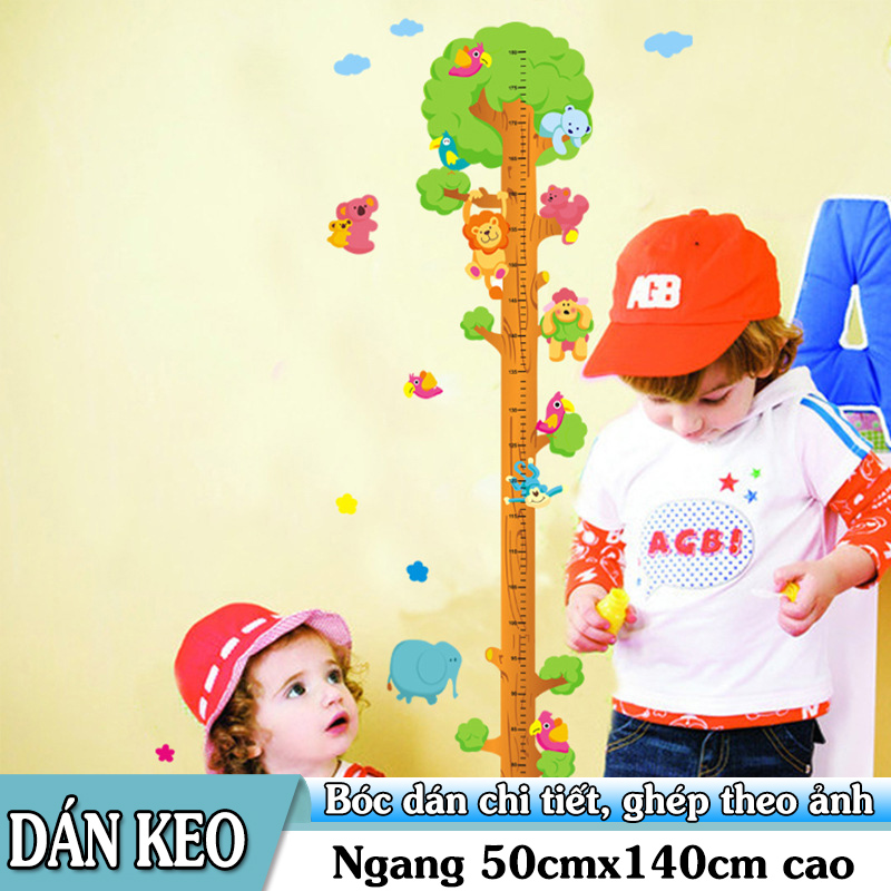 [HCM]Decal trang trí thước đo Cây Vàng