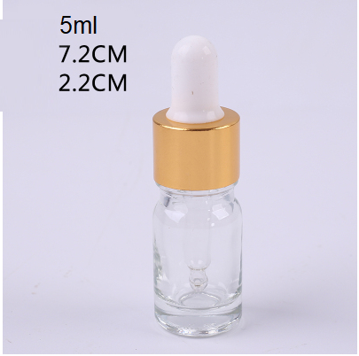 10 chai thủy tinh TRONG  5ML chiết serum nắp bóp vàng, nắp bóp đen, nắp bóp quai, giỏ hoa 5ML, lọ đựng tinh dầu, mỹ phẩm du lịch.