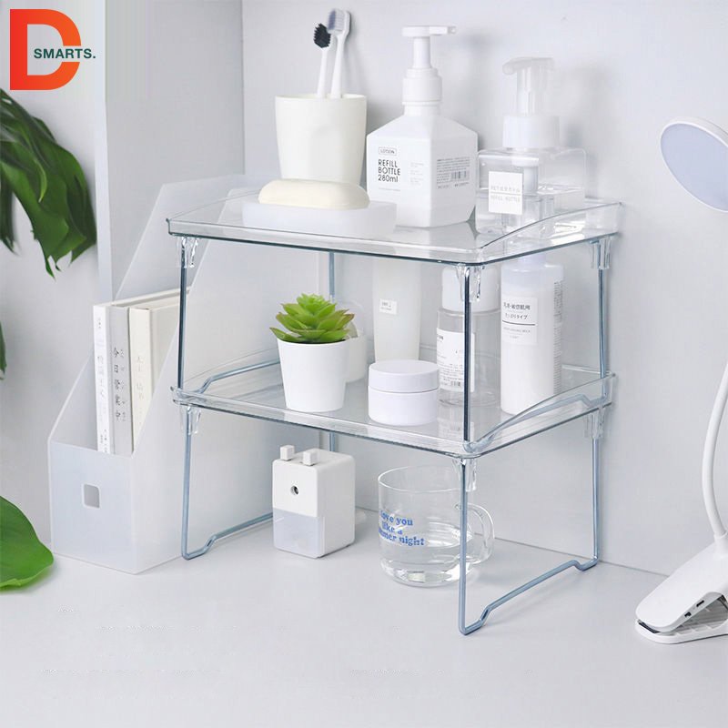 Kệ sách trong suốt chất liệu nhựa acrylic cao cấp có thể gấp gọn | Kệ để bàn trong suốt decor phòng, góc học tập