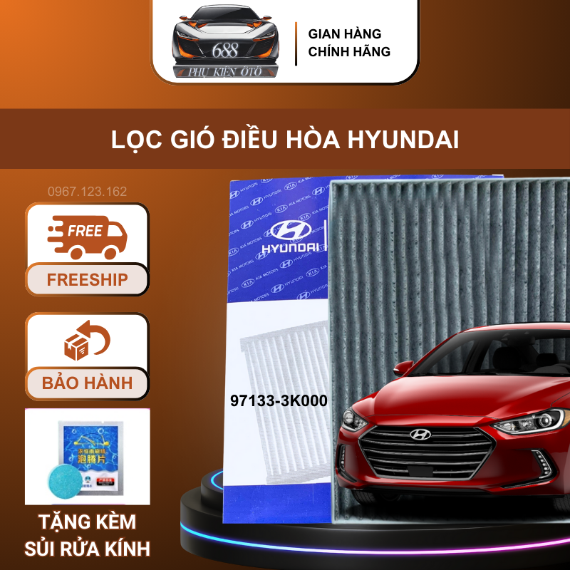 Lọc gió điều hoà than hoạt tính ô tô Santafe,Sonata,optima