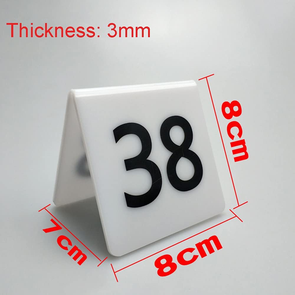 Số chờ, thẻ đánh số bàn mica 2mm