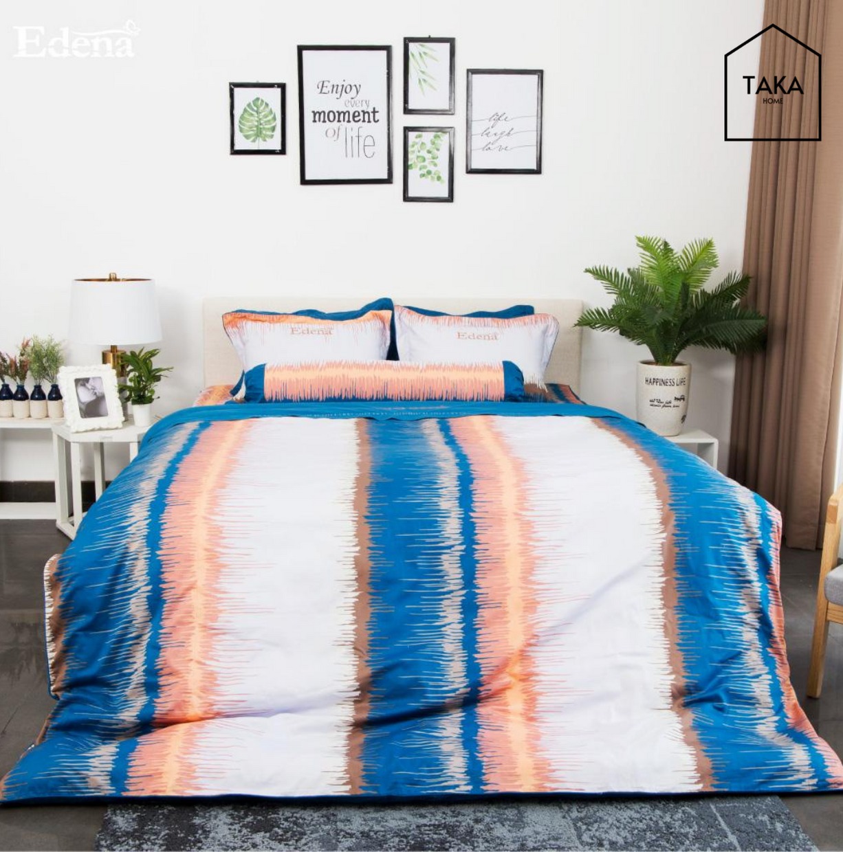 Bộ chăn ra Cotton In 447 Edena