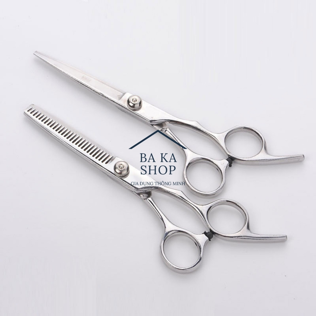 Kéo cắt và tỉa tóc 6 inch bằng thép không gỉ cao cấp loại 1